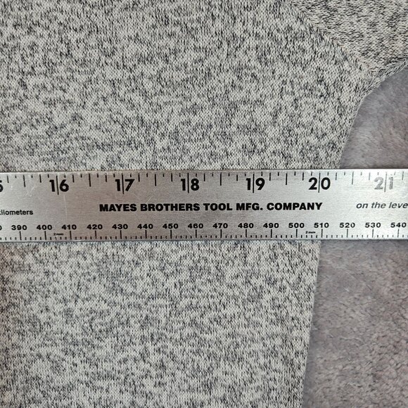 Athleta Womens L Long Sleeve Heathered Gray Tunic Top Athleisure yoga casual - Picture 5 of 11